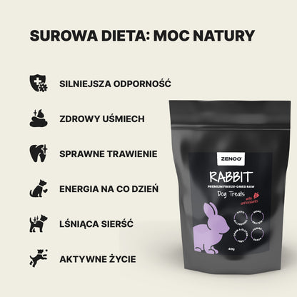 Liofilizowane Przysmaki z Królika